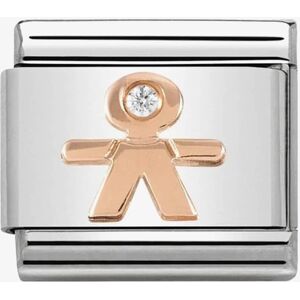 Nomination CLASSIC Rose Gold Symbols Little Boy Charm 430305/08 Nomination CLASSIC Rose Gold Symbols Little Boy Charm 430305/08