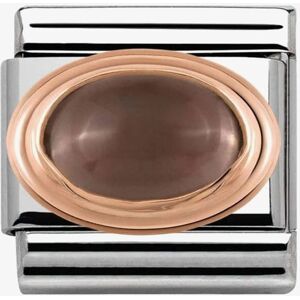 Nomination CLASSIC Rose Gold Smoky Quartz Charm 430501/29 Nomination CLASSIC Rose Gold Smoky Quartz Charm 430501/29