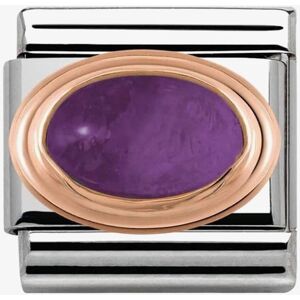 Nomination CLASSIC Rose Gold Amethyst Charm 430502/02 Nomination CLASSIC Rose Gold Amethyst Charm 430502/02