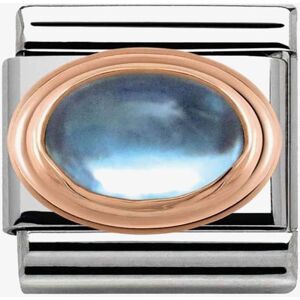 Nomination CLASSIC Rose Gold Blue Topaz Charm 430502/13 Nomination CLASSIC Rose Gold Blue Topaz Charm 430502/13