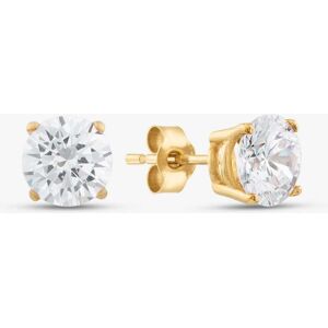 Gold Impression 9ct Yellow Gold 6mm Four Claw Set Cubic Zirconia Stud Earrings SE606 Gold Impression 9ct Yellow Gold 6mm Four Claw Set Cubic Zirconia Stud Earrings SE606