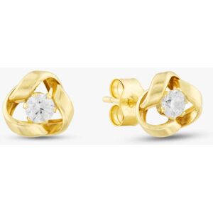 Gold Impression 9ct Yellow Gold Cubic Zirconia Knot Stud Earrings E39-5229-Y Gold Impression 9ct Yellow Gold Cubic Zirconia Knot Stud Earrings E39-5229-Y