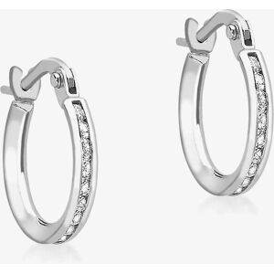 Gold Impression 9ct White Gold Cubic Zirconia Hoop Earrings 5.58.8359 Gold Impression 9ct White Gold Cubic Zirconia Hoop Earrings 5.58.8359