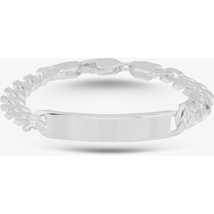 Silver Classic Sterling Silver 21.5cm Curb Chain ID Bracelet 8.29.0333 Silver Classic Sterling Silver 21.5cm Curb Chain ID Bracelet 8.29.0333