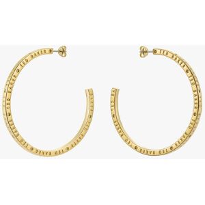 Ted Baker LOA Gold Tone Plated Logo Half Hoop Earrings TBJ3818-02-03 Ted Baker LOA Gold Tone Plated Logo Half Hoop Earrings TBJ3818-02-03