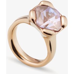 UNOde50 Rock N' Pink Gold Plated Faceted Crystal Ring ANI0789RSAORO15 UNOde50 Rock N' Pink Gold Plated Faceted Crystal Ring ANI0789RSAORO15