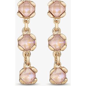 UNOde50 Sublime Gold Plated Pink Crystal Dropper Earrings PEN0912RSAORO0U UNOde50 Sublime Gold Plated Pink Crystal Dropper Earrings PEN0912RSAORO0U