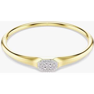 Swarovski Dextera Gold Tone Plated Large Round Cut Crystal Bangle 5724598 Swarovski Dextera Gold Tone Plated Large Round Cut Crystal Bangle 5724598