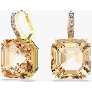 Swarovski Millenia Gold Tone Plated Caramel Crystal Drop Earrings 5725744 Swarovski Millenia Gold Tone Plated Caramel Crystal Drop Earrings 5725744