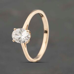 Pre-Owned 9ct Yellow Gold Cubic Zirconia Solitaire Ring 41103433 Pre-Owned 9ct Yellow Gold Cubic Zirconia Solitaire Ring 41103433