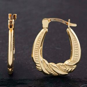 Pre-Owned Yellow Gold 18.3mm Creole Earrings 41172480 Pre-Owned Yellow Gold 18.3mm Creole Earrings 41172480