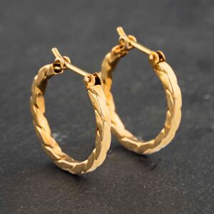 Pre-Owned Yellow Gold 18mm Twist Hoop Earrings 41173020 Pre-Owned Yellow Gold 18mm Twist Hoop Earrings 41173020