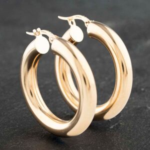 Pre-Owned 9ct Yellow Gold 30mm Chunky Hoop Earrings 41173143 Pre-Owned 9ct Yellow Gold 30mm Chunky Hoop Earrings 41173143