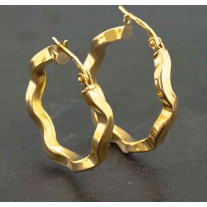 Pre-Owned 9ct Yellow Gold 23mm Twist Hoop Earrings 41173167 Pre-Owned 9ct Yellow Gold 23mm Twist Hoop Earrings 41173167
