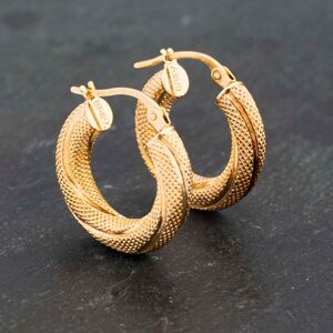 Pre-Owned Yellow Gold 19.5mm Twist Hoop Earrings 41173222 Pre-Owned Yellow Gold 19.5mm Twist Hoop Earrings 41173222