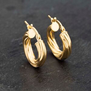 Pre-Owned Yellow Gold 17.5mm Twist Hoop Earrings 41173236 Pre-Owned Yellow Gold 17.5mm Twist Hoop Earrings 41173236