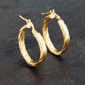 Pre-Owned Yellow Gold 19.5mm Twist Hoop Earrings 41173240 Pre-Owned Yellow Gold 19.5mm Twist Hoop Earrings 41173240