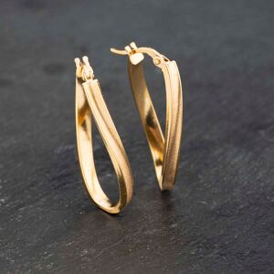 Pre-Owned Yellow Gold 30mm Oval Twist Creole Earrings 41173272 Pre-Owned Yellow Gold 30mm Oval Twist Creole Earrings 41173272