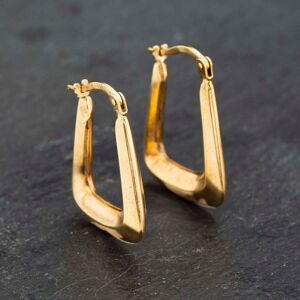 Pre-Owned Yellow Gold 21.5mm Oblong Creole Earrings 41173280 Pre-Owned Yellow Gold 21.5mm Oblong Creole Earrings 41173280