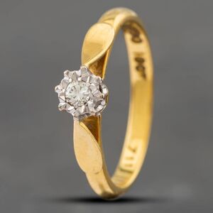 Pre-Owned Vintage Yellow Gold Brilliant Cut Diamond Solitaire Ring 41382196 Pre-Owned Vintage Yellow Gold Brilliant Cut Diamond Solitaire Ring 41382196