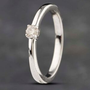 Pre-Owned 9ct White Gold Brilliant Cut Diamond Claw Set Solitaire Ring 41382328 Pre-Owned 9ct White Gold Brilliant Cut Diamond Claw Set Solitaire Ring 41382328