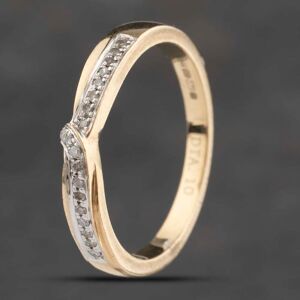 Pre-Owned 9ct Yellow Gold 0.10ct Diamond Half Eternity Ring 41383232 Pre-Owned 9ct Yellow Gold 0.10ct Diamond Half Eternity Ring 41383232