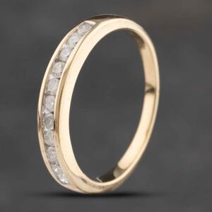Pre-Owned 9ct Yellow Gold 0.25ct Diamond Half Eternity Ring 41383235 Pre-Owned 9ct Yellow Gold 0.25ct Diamond Half Eternity Ring 41383235