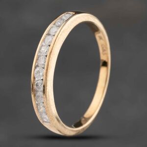 Pre-Owned 9ct Yellow Gold 0.25ct Diamond Half Eternity Ring 41383236 Pre-Owned 9ct Yellow Gold 0.25ct Diamond Half Eternity Ring 41383236