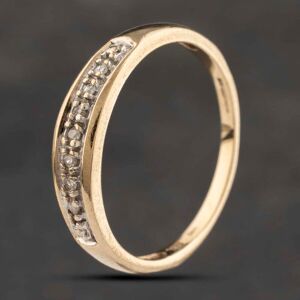 Pre-Owned 9ct Yellow Gold 0.10ct Diamond Half Eternity Ring 41383243 Pre-Owned 9ct Yellow Gold 0.10ct Diamond Half Eternity Ring 41383243