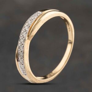 Pre-Owned 9ct Yellow Gold 0.10ct Diamond Half Eternity Ring 41383244 Pre-Owned 9ct Yellow Gold 0.10ct Diamond Half Eternity Ring 41383244