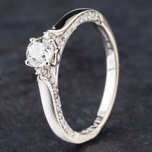 Pre-Owned 18ct White Gold 0.50ct Brilliant Cut Diamond Forever Solitaire Ring 4148098 Pre-Owned 18ct White Gold 0.50ct Brilliant Cut Diamond Forever Solitaire Ring 4148098