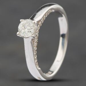 Pre-Owned 18ct Yellow Gold Certificated 0.39ct Brilliant Cut Forever Diamond Solitaire Ring 41481079 Pre-Owned 18ct Yellow Gold Certificated 0.39ct Brilliant Cut Forever Diamond Solitaire Ring 41481079