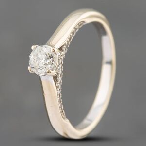Pre-Owned 18ct White Gold 0.23ct Brilliant Cut Diamond Forever Solitaire Ring 41481369 Pre-Owned 18ct White Gold 0.23ct Brilliant Cut Diamond Forever Solitaire Ring 41481369