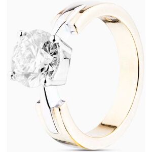 Pre-Owned 18ct Two Colour Gold Certificated 1.50ct Brilliant Cut Diamond Solitaire Ring 41481723 Pre-Owned 18ct Two Colour Gold Certificated 1.50ct Brilliant Cut Diamond Solitaire Ring 41481723