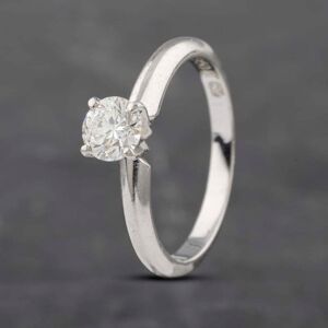 Pre-Owned Platinum Certificated 0.51ct Brilliant Cut Diamond Solitaire Ring 41481940 Pre-Owned Platinum Certificated 0.51ct Brilliant Cut Diamond Solitaire Ring 41481940