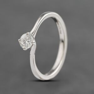 Pre-Owned Platinum 0.33ct Brilliant Cut Diamond Twist Solitaire Ring 41482015 Pre-Owned Platinum 0.33ct Brilliant Cut Diamond Twist Solitaire Ring 41482015