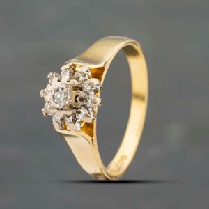 Pre-Owned 18ct Yellow Gold 0.25ct Diamond Cluster Ring 41482152 Pre-Owned 18ct Yellow Gold 0.25ct Diamond Cluster Ring 41482152