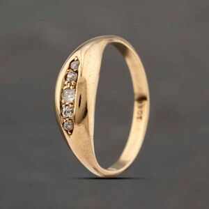 Pre-Owned Vintage Yellow Gold 0.09ct Diamond Gradulated Five Stone Ring 41482158 Pre-Owned Vintage Yellow Gold 0.09ct Diamond Gradulated Five Stone Ring 41482158