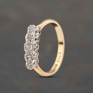 Pre-Owned Vintage Yellow Gold 0.25ct Diamond Gradulated Five Stone Ring 41482160 Pre-Owned Vintage Yellow Gold 0.25ct Diamond Gradulated Five Stone Ring 41482160