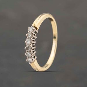 Pre-Owned 18ct Yellow Gold 0.20ct Brilliant Cut Diamond Six Stone Eternity Ring 41482161 Pre-Owned 18ct Yellow Gold 0.20ct Brilliant Cut Diamond Six Stone Eternity Ring 41482161