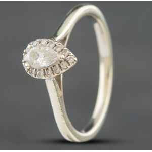 Pre-Owned 9ct White Gold 0.33ct Pear Cut Diamond Pear Shape Cluster Ring 414858281 Pre-Owned 9ct White Gold 0.33ct Pear Cut Diamond Pear Shape Cluster Ring 414858281