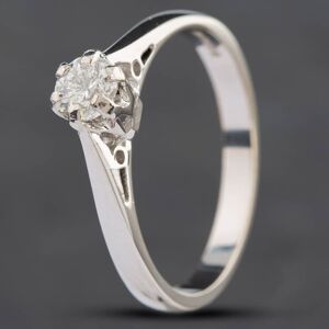 Pre-Owned 18ct White Gold 0.33ct Brilliant Cut Diamond Solitaire Ring 4148917 Pre-Owned 18ct White Gold 0.33ct Brilliant Cut Diamond Solitaire Ring 4148917