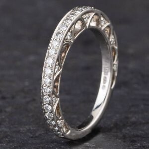 Pre-Owned Platinum 0.50ct Brilliant Cut Diamond Stone Set Sides 'Hearts On Fire' Half Eternity Ring 4312186 Pre-Owned Platinum 0.50ct Brilliant Cut Diamond Stone Set Sides 'Hearts On Fire' Half Eternity Ring 4312186