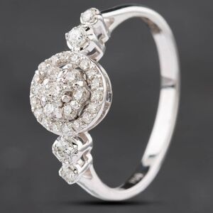 Pre-Owned 18ct White Gold 0.33ct Brilliant Cut Diamond Halo Cluster Ring 4312229 Pre-Owned 18ct White Gold 0.33ct Brilliant Cut Diamond Halo Cluster Ring 4312229