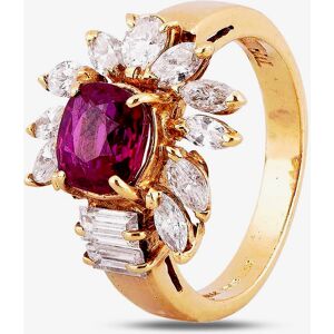 Pre-Owned 14ct Yellow Gold 1.50ct Ruby & 1.00ct Diamond Ring 4312302 Pre-Owned 14ct Yellow Gold 1.50ct Ruby & 1.00ct Diamond Ring 4312302