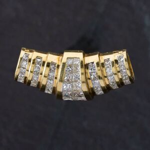 Pre-Owned 18ct Yellow Gold 3.50ct Princess Cut Diamond Multi-Row Slider Loose Pendant 4314043 Pre-Owned 18ct Yellow Gold 3.50ct Princess Cut Diamond Multi-Row Slider Loose Pendant 4314043