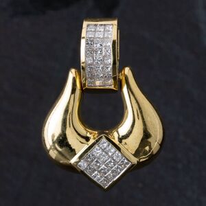 Pre-Owned 18ct Yellow Gold 1.80ct Princess Cut Diamond Fancy Loose Pendant 4314057 Pre-Owned 18ct Yellow Gold 1.80ct Princess Cut Diamond Fancy Loose Pendant 4314057