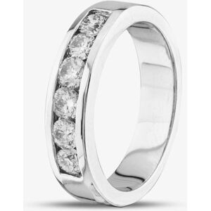 Pre-Owned 14ct White Gold 1.35ct Brilliant Cut Diamond Channel Set Gents Band Ring 43151010 Pre-Owned 14ct White Gold 1.35ct Brilliant Cut Diamond Channel Set Gents Band Ring 43151010