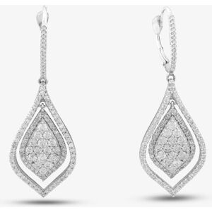 Pre-Owned 14ct White Gold 1.50ct Brilliant Cut Diamond Pear Shaped Dropper Earrings 43171049 Pre-Owned 14ct White Gold 1.50ct Brilliant Cut Diamond Pear Shaped Dropper Earrings 43171049