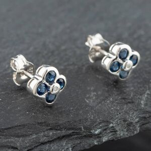 Pre-Owned White Gold 0.66ct Brilliant Cut Sapphire & Diamond Stud Earrings 43171064 Pre-Owned White Gold 0.66ct Brilliant Cut Sapphire & Diamond Stud Earrings 43171064